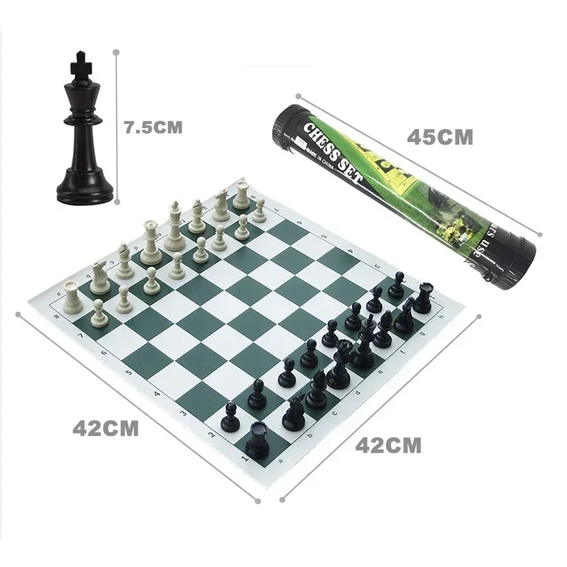 1 قطعة جديد بولي كلوريد الفينيل الشطرنج برميل لعبة مجلس عالية الجودة للأطفال لغز مجلس لغز لعبة هدية تصدير حماية البيئة