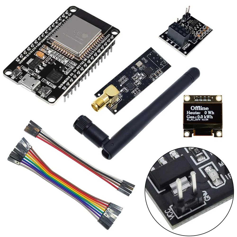 

DIY Kit Module For OpenDTU For DIY Kit Display For ESP32 For NRF24L01 Antenne Kit Module For HM300 HM350 HM400 HM600