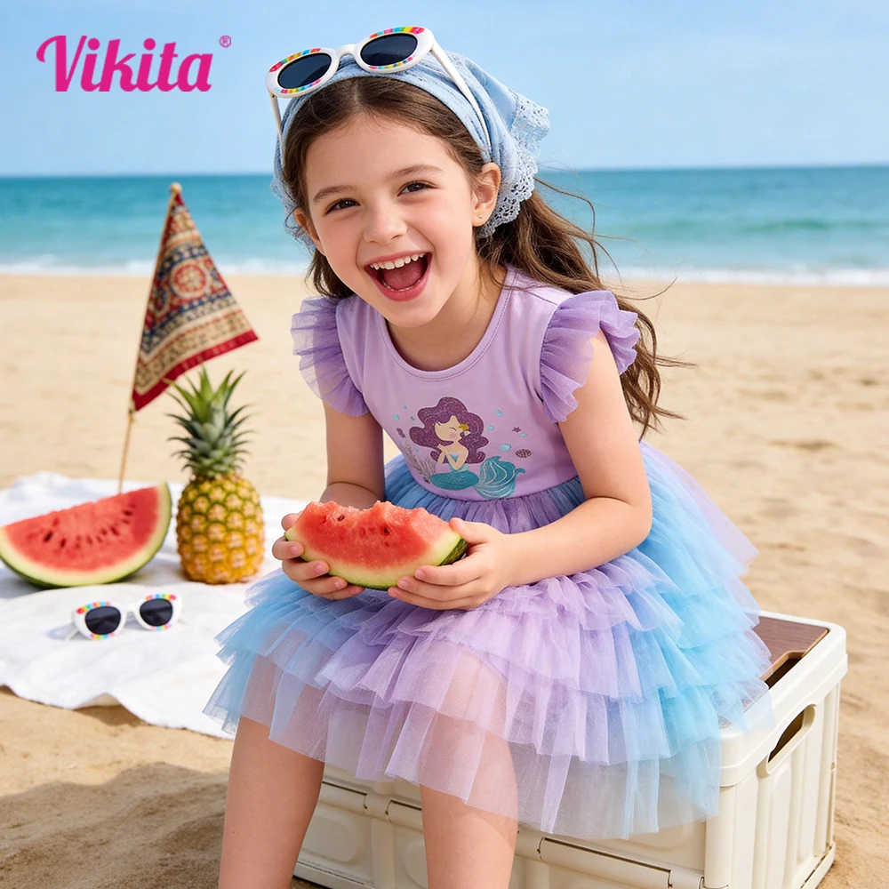 Vestido Infantil Roxo Elegante