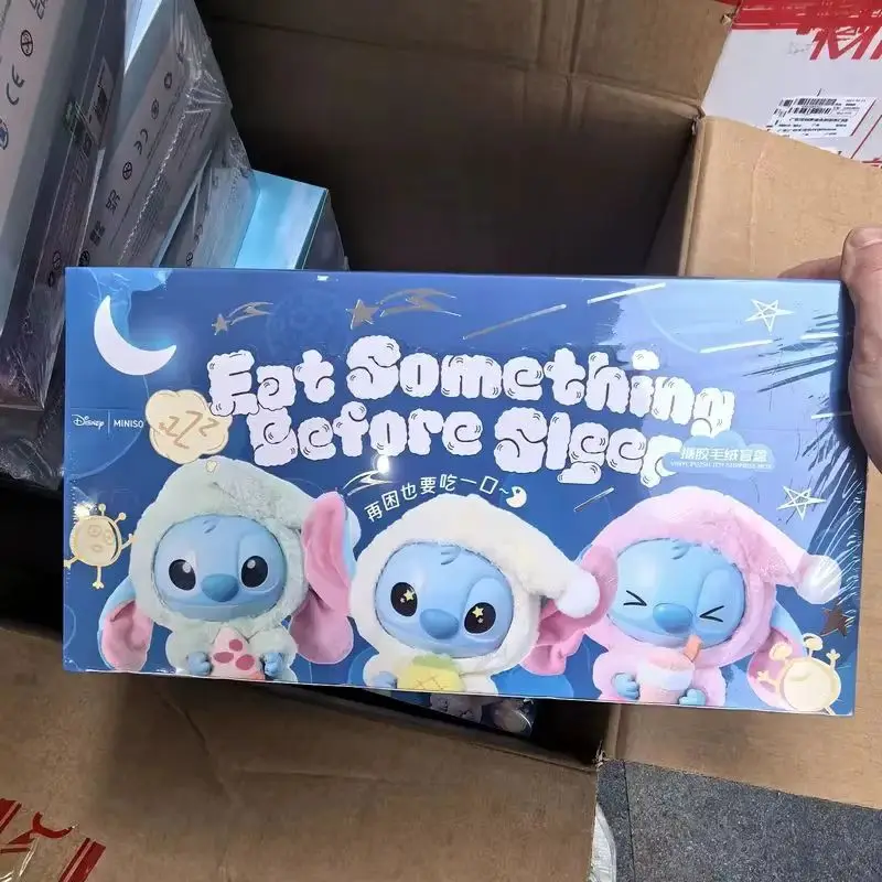 

100%Authentic Original Stitch Animals Party Series Blind Box Toys Cute Mysterious Box Flocking Fluffy Dolls Decor Gift
