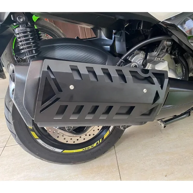 For Yamaha XMAX 300 250 2018 - 2023 V1 V2 Exhaust Cover Motorcycle Heat Shield Decoration Guard Accessories Stainless steel