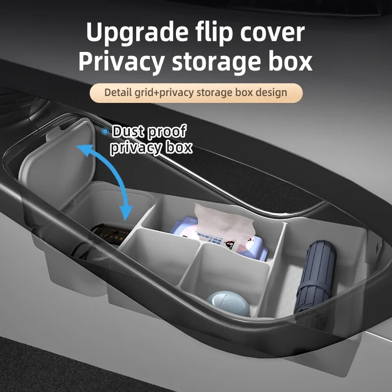 

2024 For DENZA D9 Center Console Below Storage Box Central Control Organizer Mat Car Interior Silicone