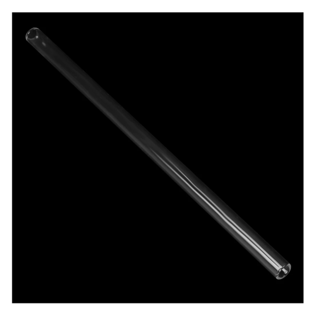 High borosilicate glass Drinking Straw Wedding Birthday Party Diameter 8mm Length 7 Inches , Transparent