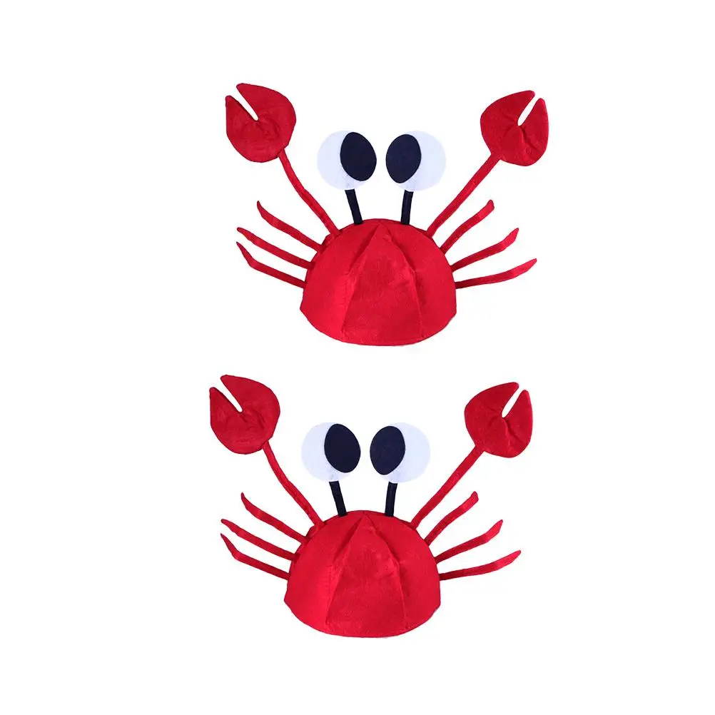 

Crab Hat Funny Novelty Hats for Halloween Adults Kids Bucket Costumes Crab Theme Seafood Festival