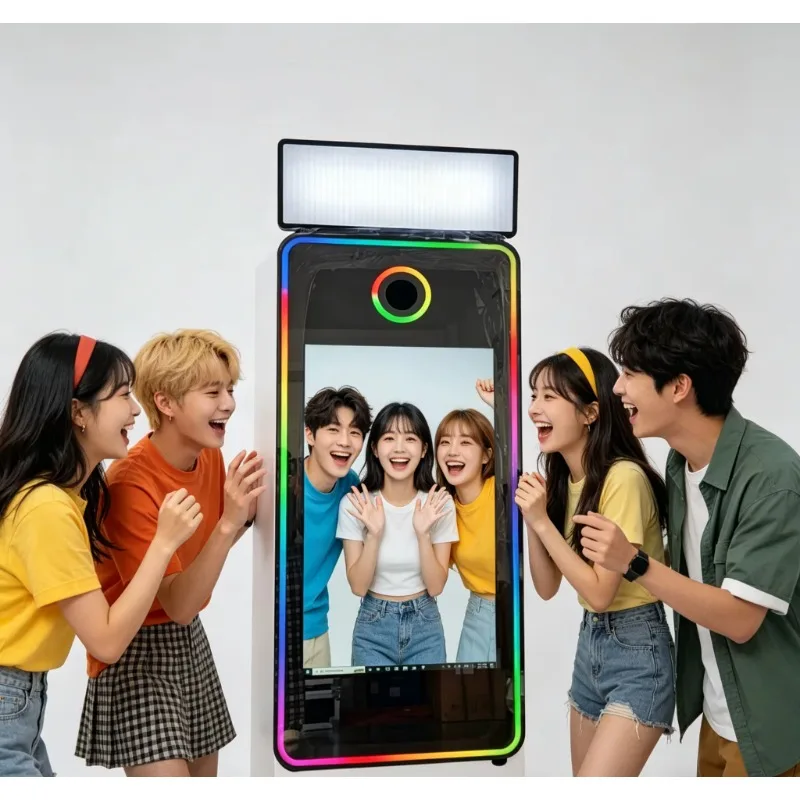 

iPad Camera 43-Inch Touch Screen Mirror Instant Print Self-Service Photo Booth