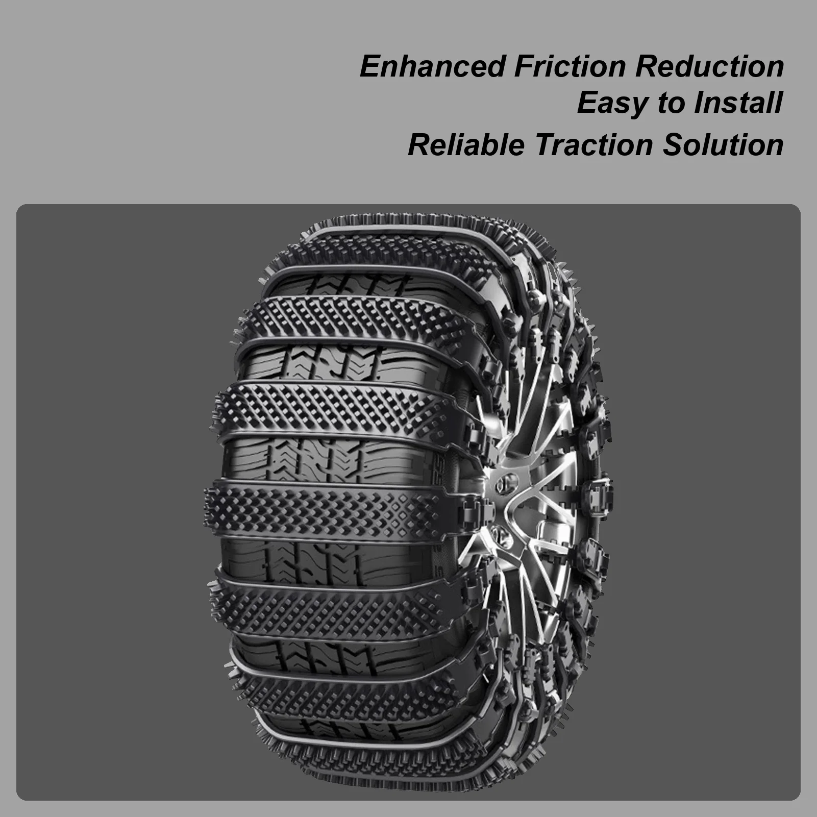 

Tire Chains For Trucks 10piece Heavy-Duty Wheel Ties Belts Snow Truck Tire Chains For Ice Winter Hiking Trailer Offroad Lawn