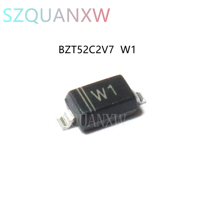 100 pz SMD diodo Zener SOD-123 BZT52C2V4 WX BZT52C2V7 W1 ww2 BZT52C3V3 W3 BZT52C3V6 W4 BZT52C3V9 W5 BZT52C4V3 W6