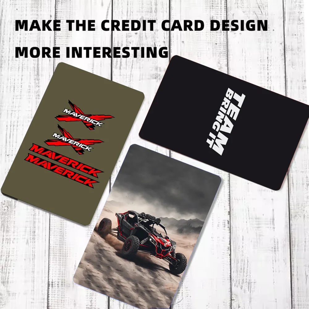 Can Am Can-am Team Logo Stickers Cartoon Credit Card Visa Debit Bank Charge Card Bus Metro Waterproof Sticker Decal Decoration