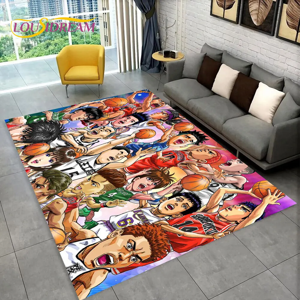 

Slam Dunk Japan Anime Cartoon Area Rug,Carpet Rug for Living Room Bedroom Sofa Doormat Decoration, Kids Play Non-slip Floor Mat