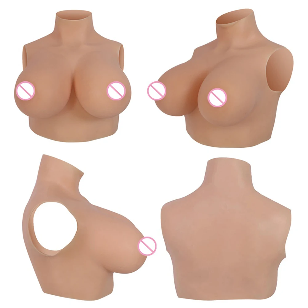 Eyung Silicone Breasts Transvestite Fake Breasts For Crossdressing Tits Enhancer Crossdresser Drag Queen Breastplate Cosplay