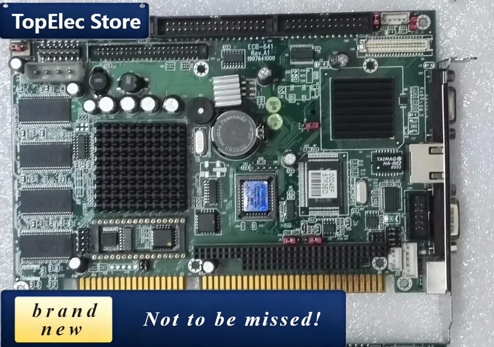 TopElec ECB-641 REV: A1 New Original IPC Board ECB 641 ISA Slot Industrial Motherboard Half-Size CPU Card PICMG10 Onboard CPU RA