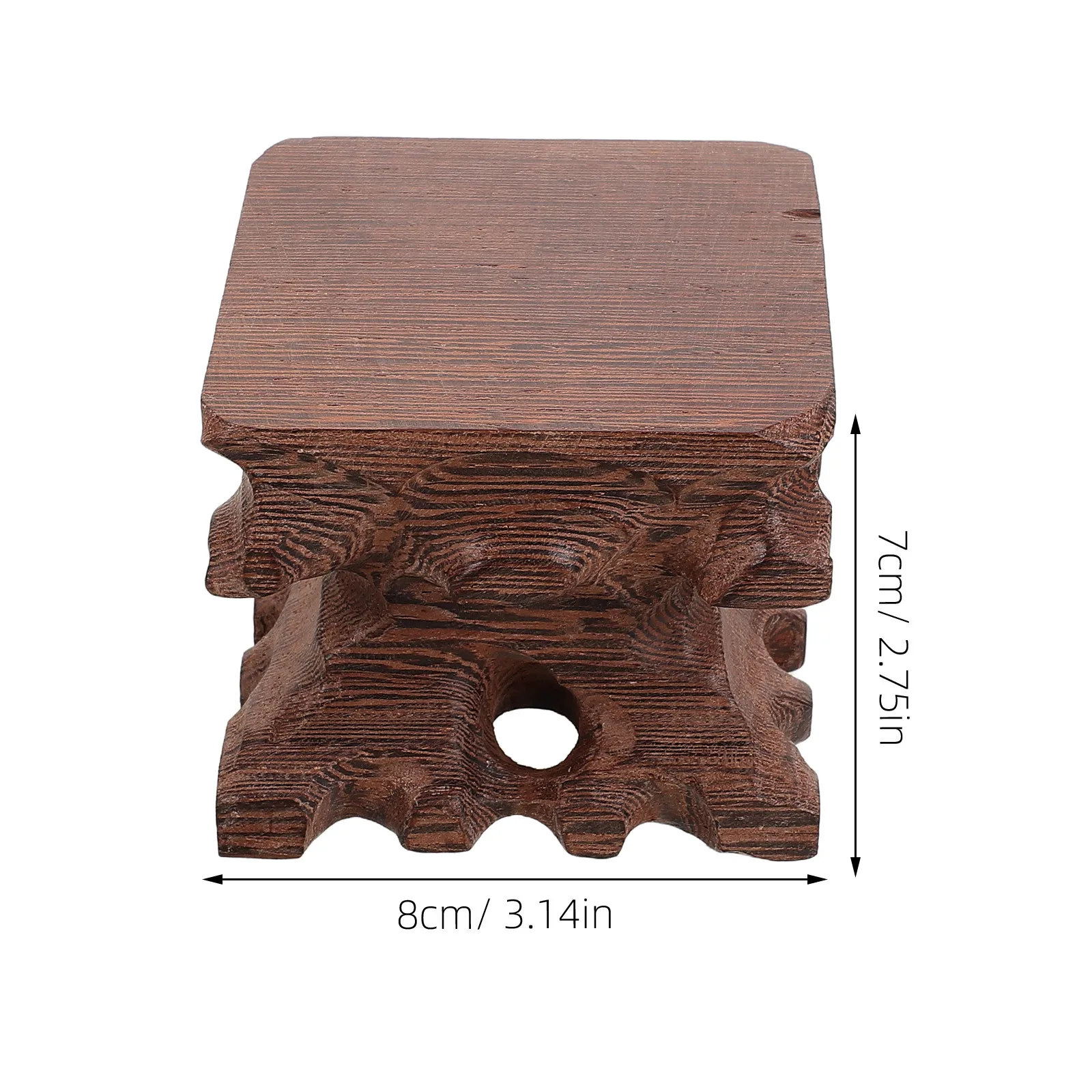 Chicken Wing Wood Flowerpot Stand Solid Wood Indoor Planter Display Multi Use Small Fish Tank Vase Base Planter Stool