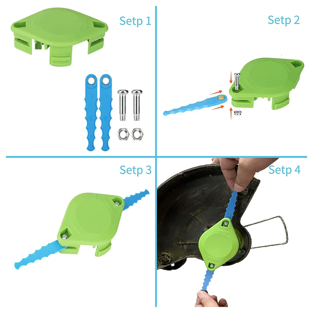 

For Greenworks Trimmer Blade Blades Durability FIXED DUAL BLADES High Quality Trimming Head String Trimmer Models
