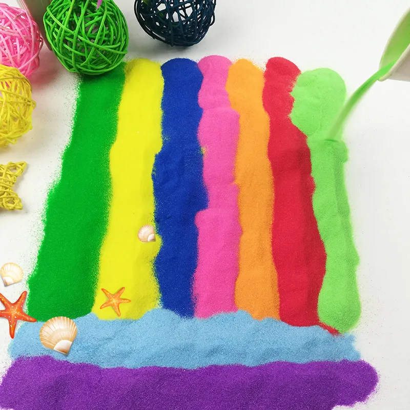 500g 120# Colorful Quartz Fine Sand DIY Artificial Mini Tree Snow Micro Landscape Decoration Christmas Sand Table Accessories
