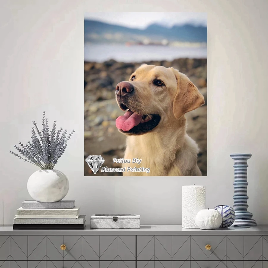 Labrador Retriever Diamond Painting Kits Photo Art 5d Diy Full Square Round Mosaic Cross Stitch Embroidery Home Decor Gift