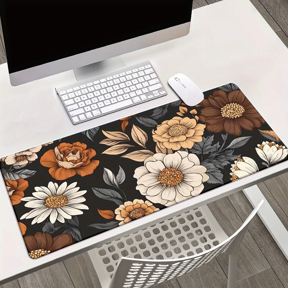 1pc Minimally simple and trendy printing Mousepad, Keyboard Gaming Accessories Mouse Mat, Office Computer PC Gamer Laptop Desk M