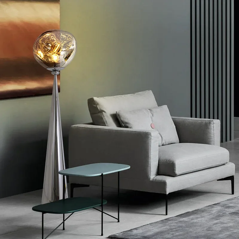 

SANDYHA Modern LED Floor Lamp Stylish Standing Light for Living Room Bedroom Home Decor Unique Design Adjustable Brightness