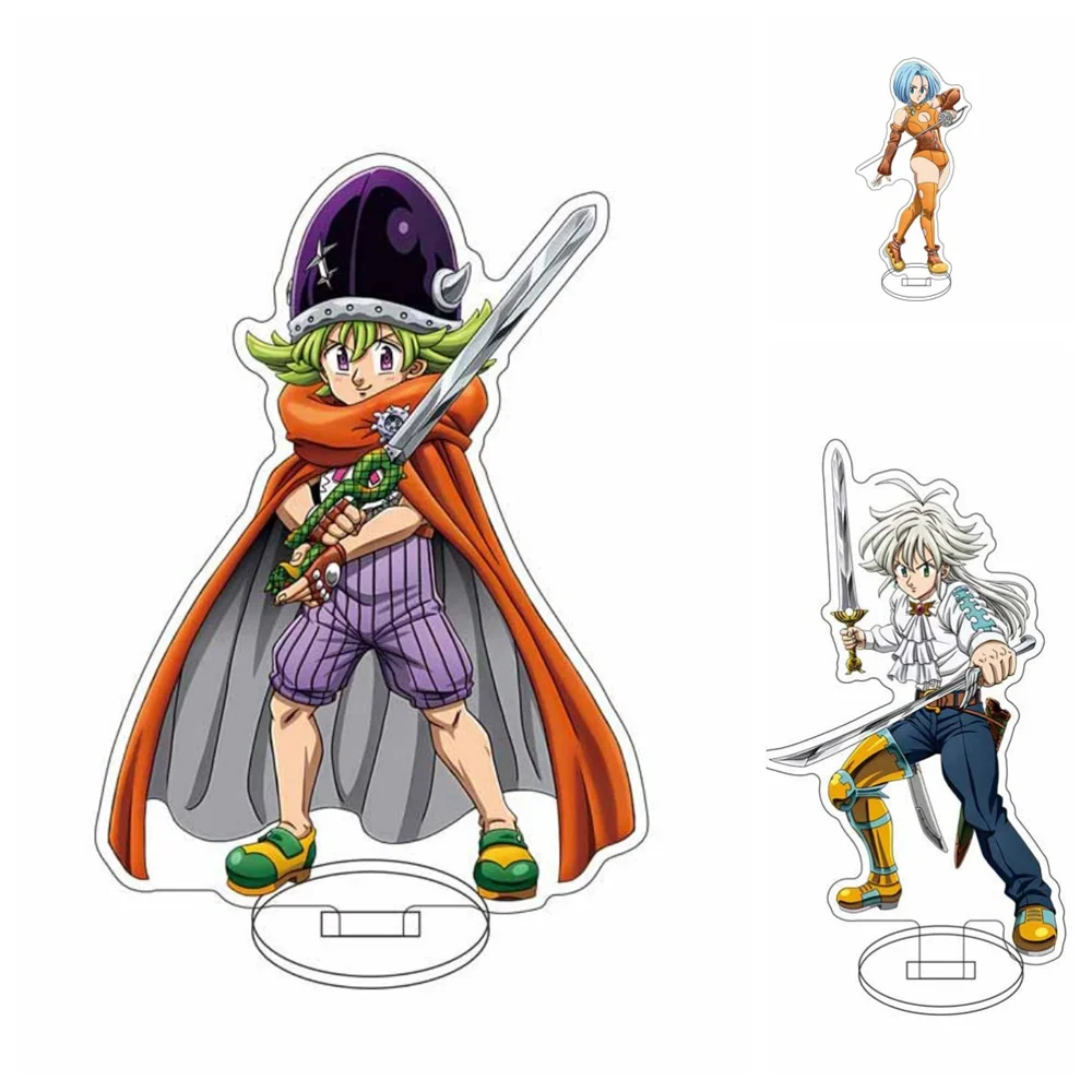 

15CM Charm Anime The seven deadly sins Acrylic Stand Model Cosplay Characters Ornament Accessories Good Collection Gifts