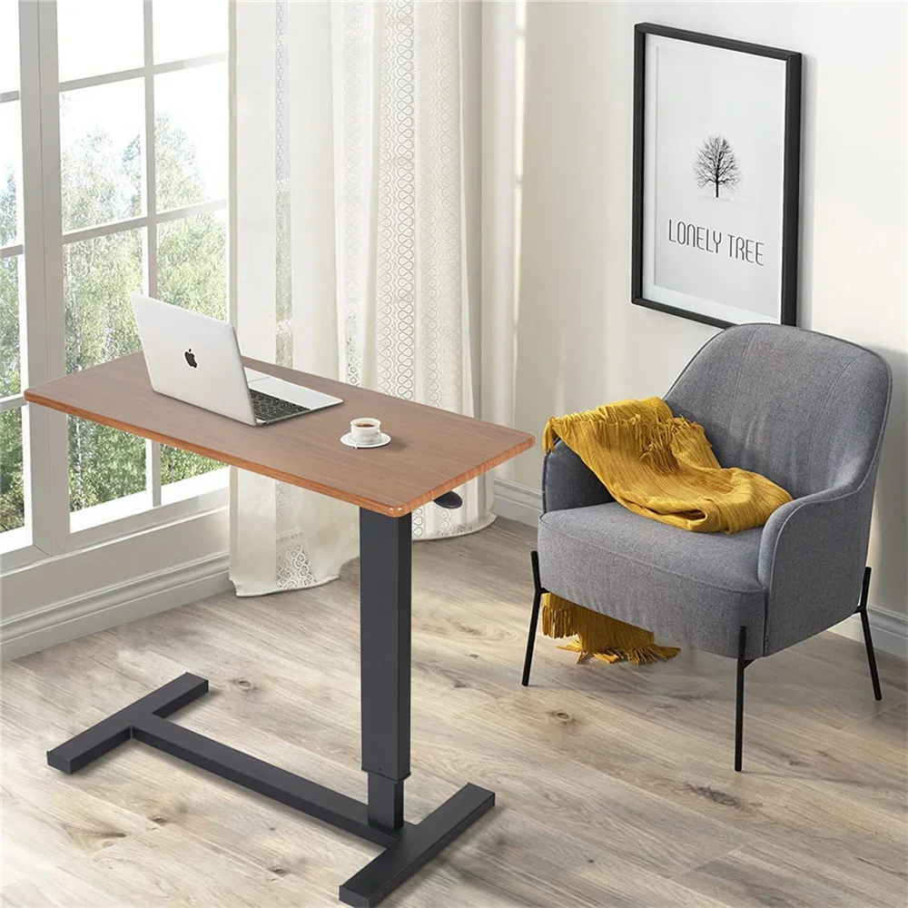 Large Rolling Overbed Laptop Desk Height Adjustable Table Stand