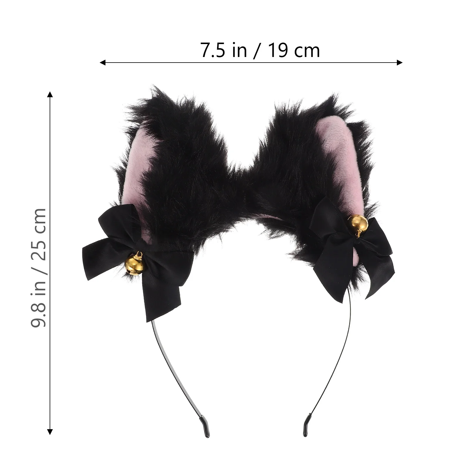 Ensemble de collier ras du cou en dentelle, bandeau oreilles de chat, accessoires de Costume de Cosplay, accessoires Photo de fête d'halloween, Costume de Cosplay de chat 4 pièces