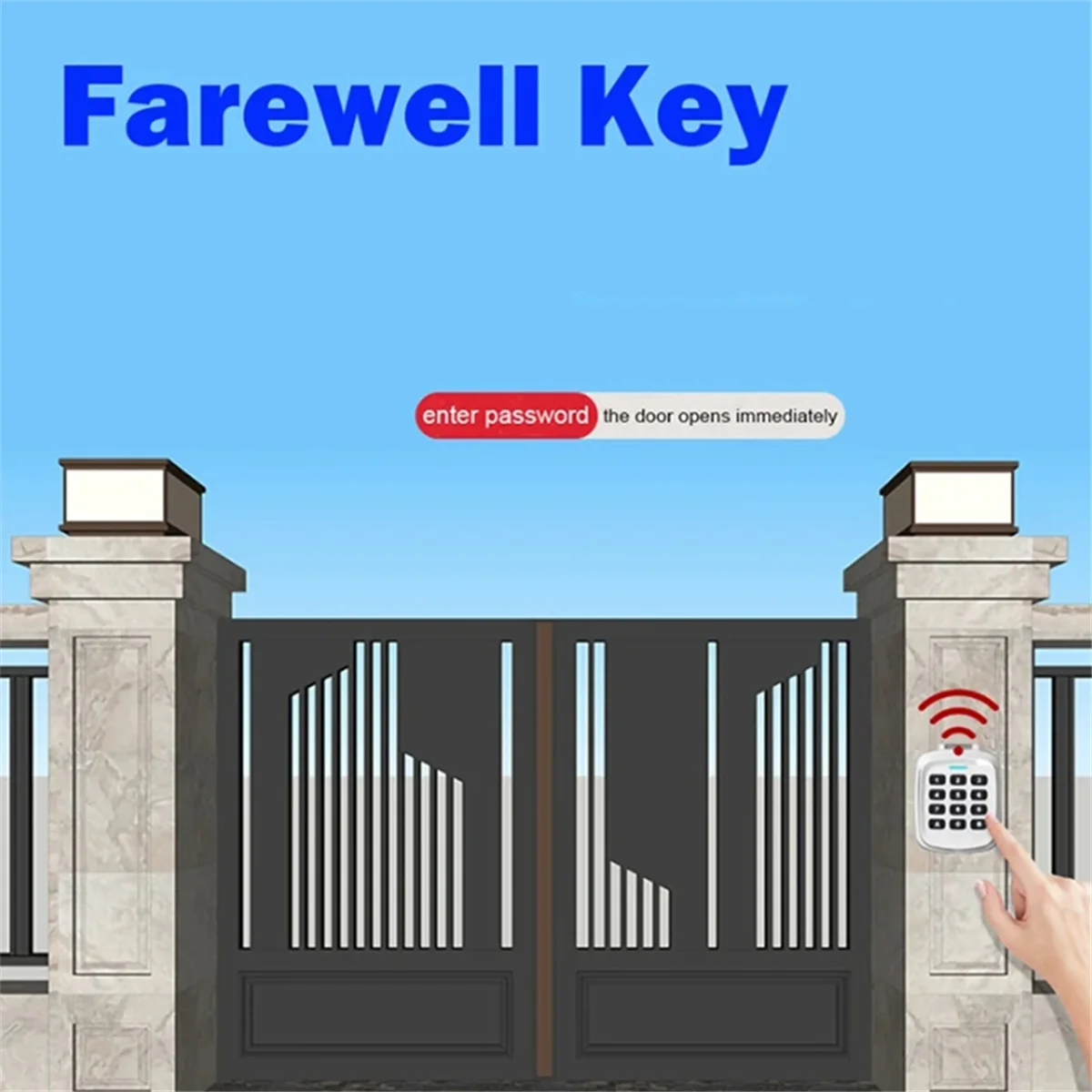 GOB-oWireless لوحة المفاتيح باب المرآب التحكم عن بعد 4 في 1 280-868 ميجا هرتز بوابة متعددة التردد باب المرآب التحكم عن بعد