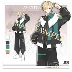 Anime Honkai: Star Rail Aventurine Casual Hoodies Tops Unisex Coat Pants Student Springs Autumn Jacket Trousers Set
