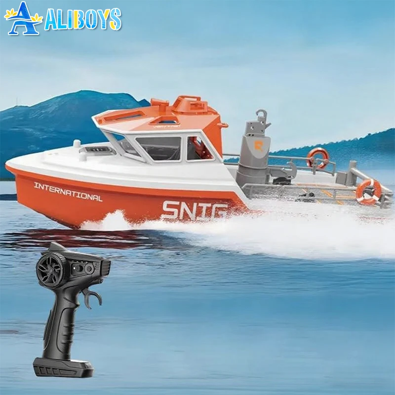 TX694 RC قارب 2.4G 1:32 فرش السيارات التحكم عن بعد قارب سريع الإنقاذ الكهربائية Tugboat نموذج لعبة مقاومة للماء هدايا عيد الميلاد للأطفال