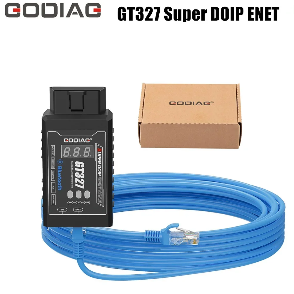 

GODIAG GT327 SUPER DOIP ENET ELM327v1.5 Bluetooth 4.0 OBD II Сканер, для iOS/Android/Windows Поддержка напряжения дисплея
