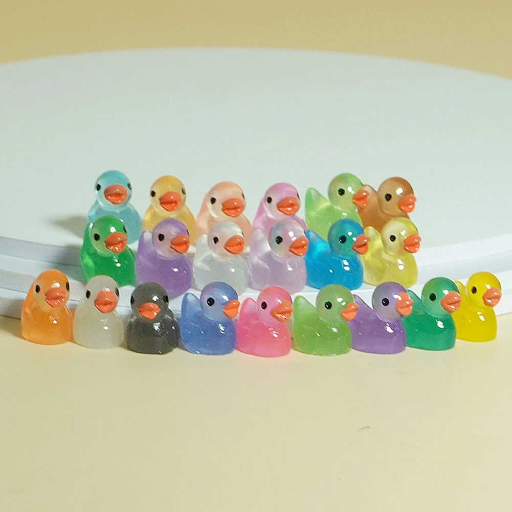 Small Ducks 100 Resin Miniature Duck Figures Garden Aquarium Potted Accessories for Miniature Landscape Partys ToyJAS