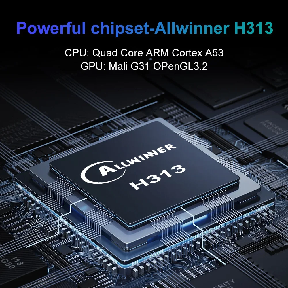 Android13 TV Box Q1 4K Allwinner H313 HDR10 2G16G Dual Wifi  Media Device Support Youtube Multi Language Streaming Media Player