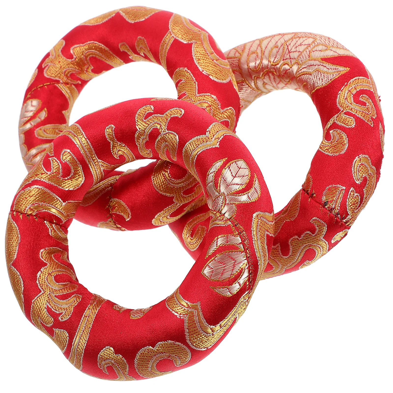 

3pcs Singing Cushion Vintage Tibetan Pad High Grade Cotton Cloth Meditation Sound Bowl Ring Nepal Singing Bowl Supplies