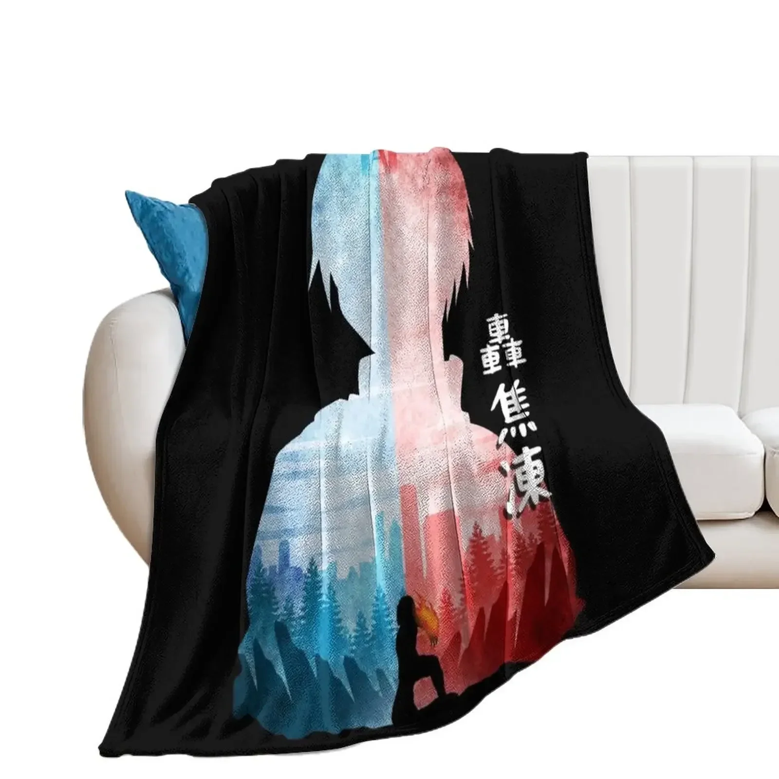 

Aizawa Shouta Ice Fire Hero Academy #3 Throw Blanket Nap For Sofa Thin Bed Thin Blankets