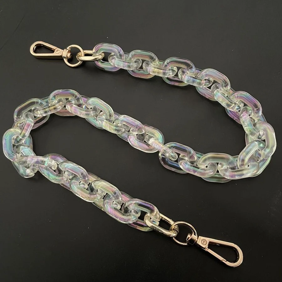 

Акриловая сменная съемная красочная сумка с цепочкой, кошелек, сумка, ремни, полимерная сумка через плечо, аксессуары «сделай сам»