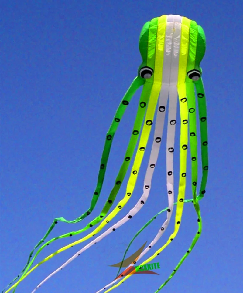 free shipping 23m octopus kite for adults kite professional kites factroy soft power kites Inflatable toys jelly fish kite fun