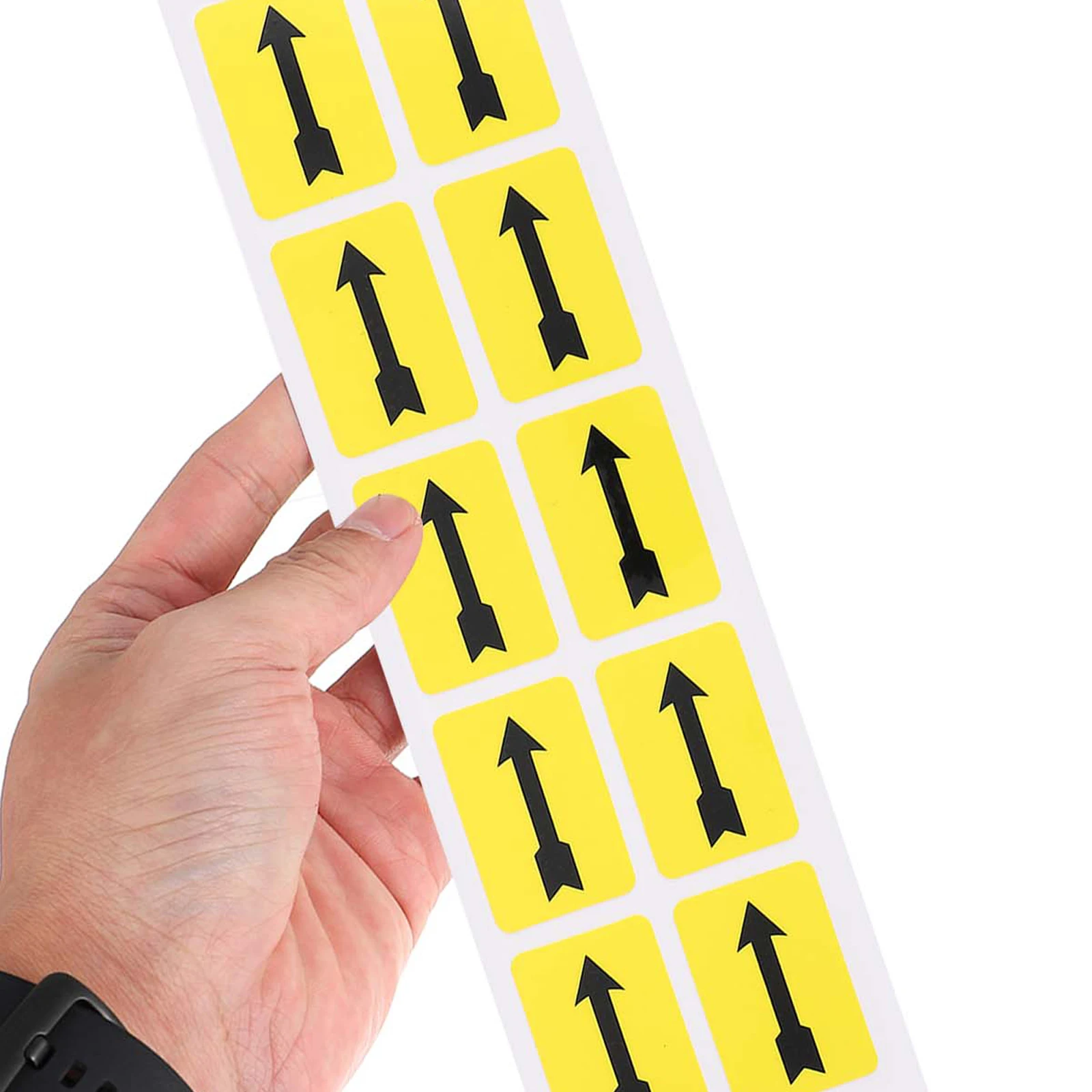 

10 Pcs Indicator Stickers Reflective Direction Labels Arrow Warning Prompt Sticker Traffic Safety Signs Gym Office School