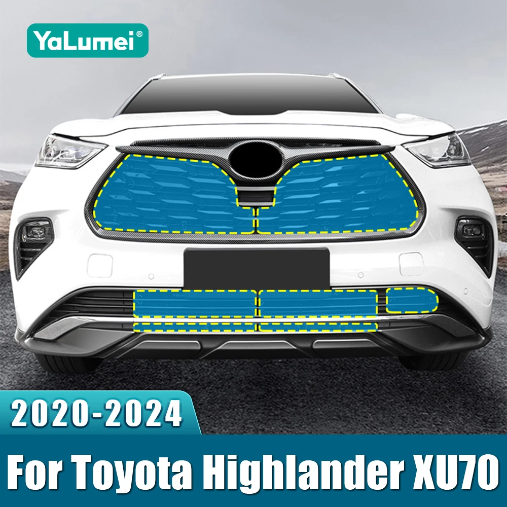 

For Toyota Highlander XU70 Kluger 2020 2021 2022 2023 2024 Car Front Grille Insect Screening Mesh Net Cover Anti-Mosquito Dust