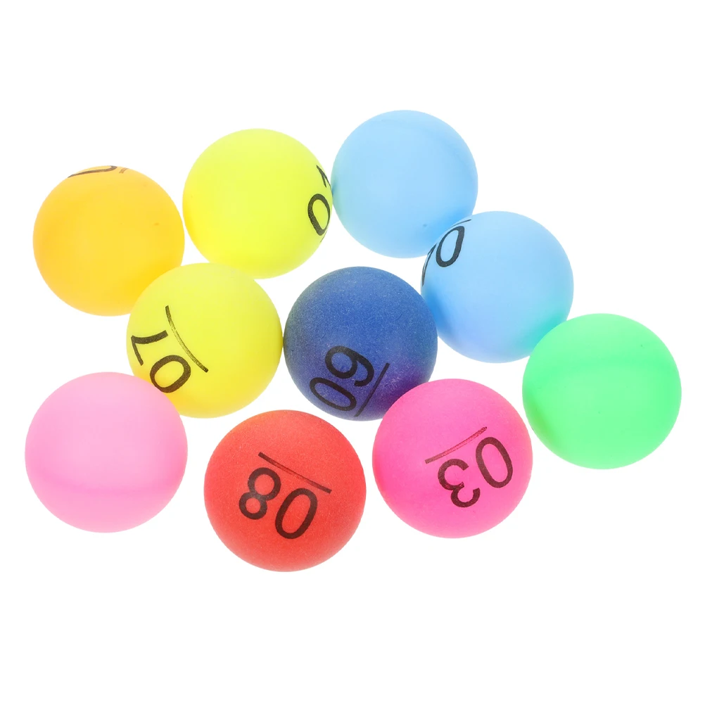 30 Pcs Color Number Ball Raffle Balls Numbers Plastic Hollow Small for Games Numbered Lottery