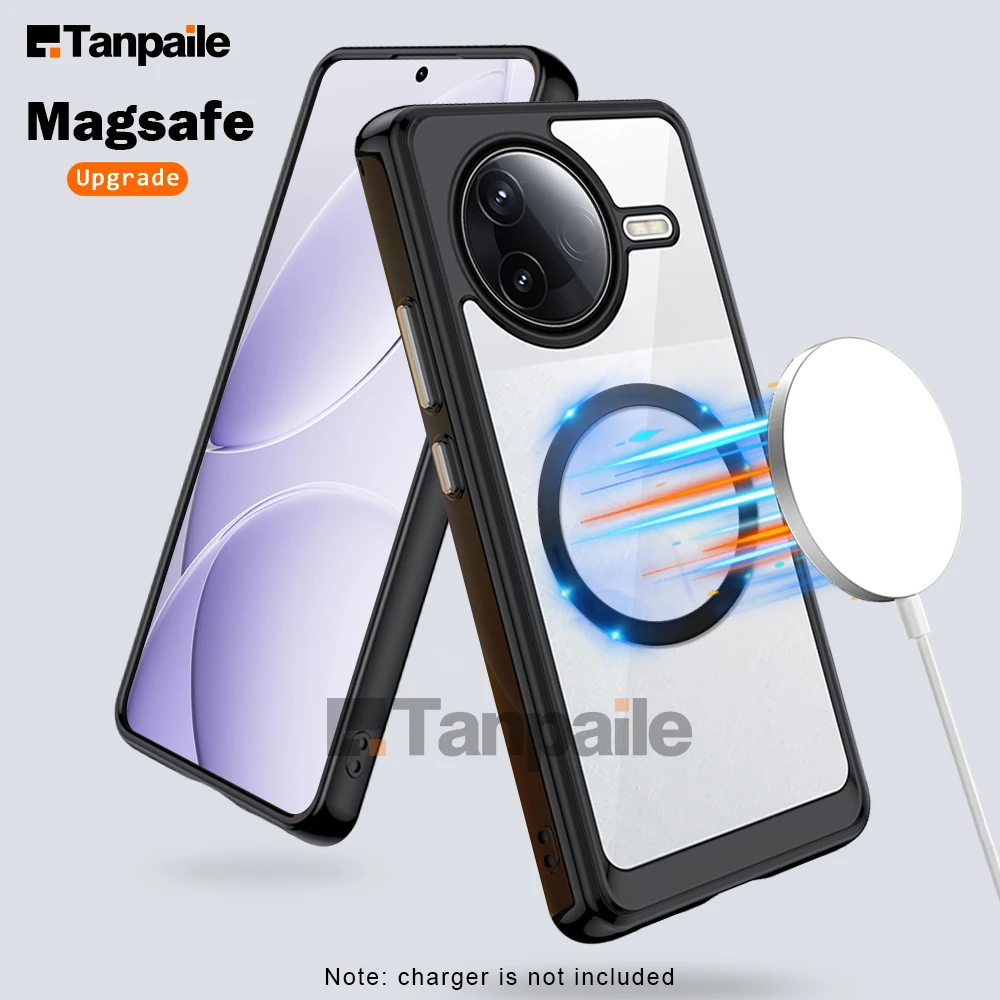 حافظة لهاتف Redmi K80 Pro/POCO F7 Ultra لهاتف POCO F7 Pro حافظة لهاتف Redmi Turbo 4/POCO X7 Pro ممتص للصدمات Magsafe Funda