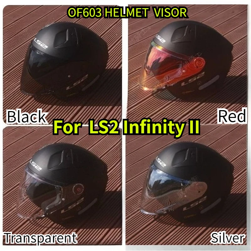 Szkło do kasku LS2 OF603 Infinity II, czarne wizjery przeciwsłoneczne OF603, niebiesko-zielone szkło wymienne do kasku OF603, akcesoria