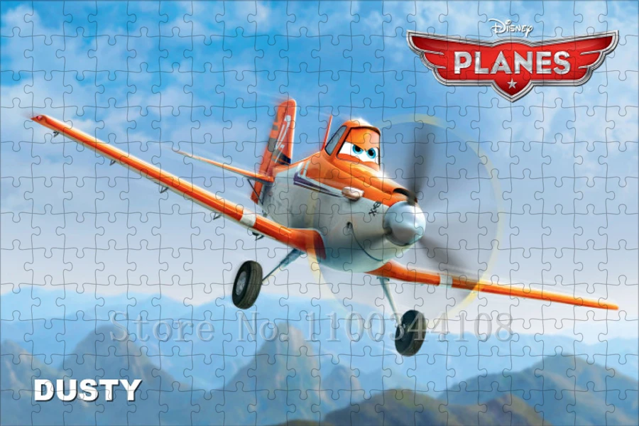 Disney Movies Planes Jigsaw Puzzles Dusty Lidbatom Rochelle El Chapacabra Colin Cowline Paper Puzzles for Kid Education Toy Gift