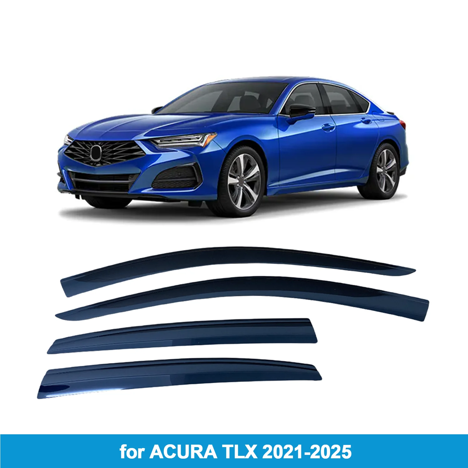 

Window Visor for ACURA TLX 2021 2022 2023 2024 2025 Wind Deflectors Rain Guards Door Visor Vent Shades