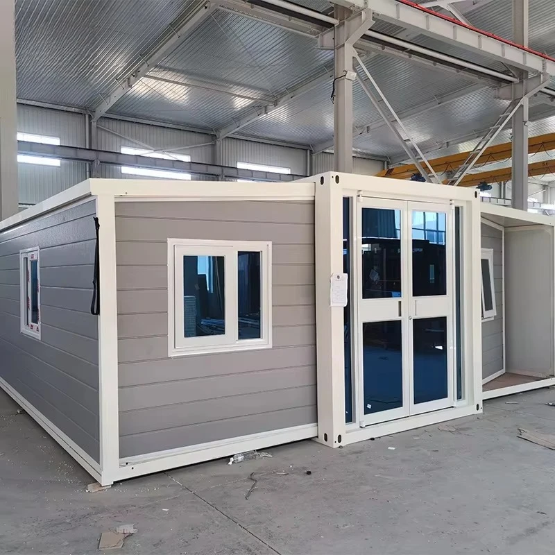 Exportable Folding Double-Wing Expansion Box Three-Layer Sandwich Panel Breathable Industrial Design Container House Warehouse