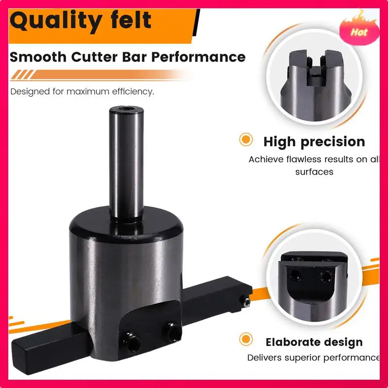 

ABYP CNC Milling Machine Adjustable Size Flying Surface Smooth Cutter Bar Machining Center Plane Facemilling Cutter Head 12Mm