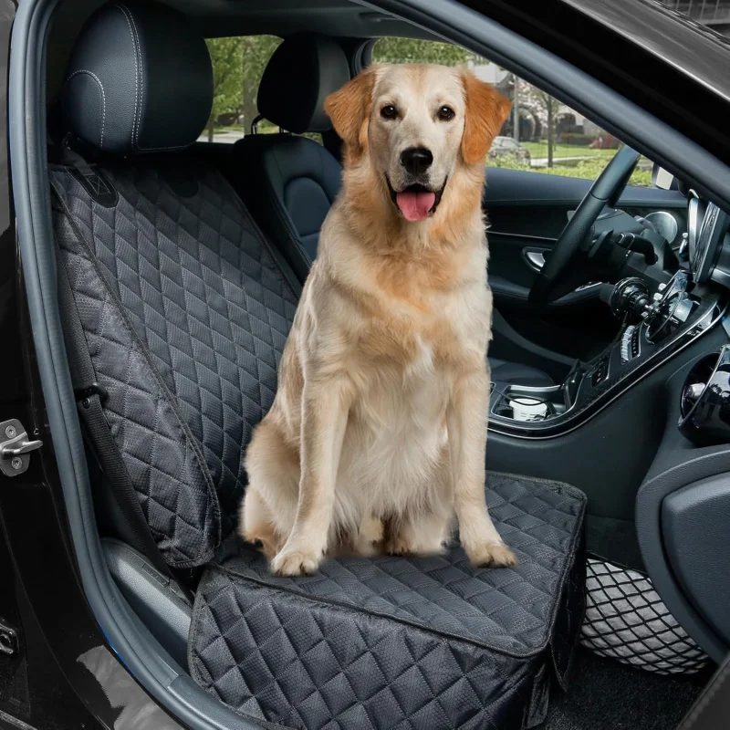 

Waterproof Dog Car Seat Cover Front Seat Protector with Side Flap Non Slip Scratch Resistant Mat for SUV Truck Car Travel Comfor