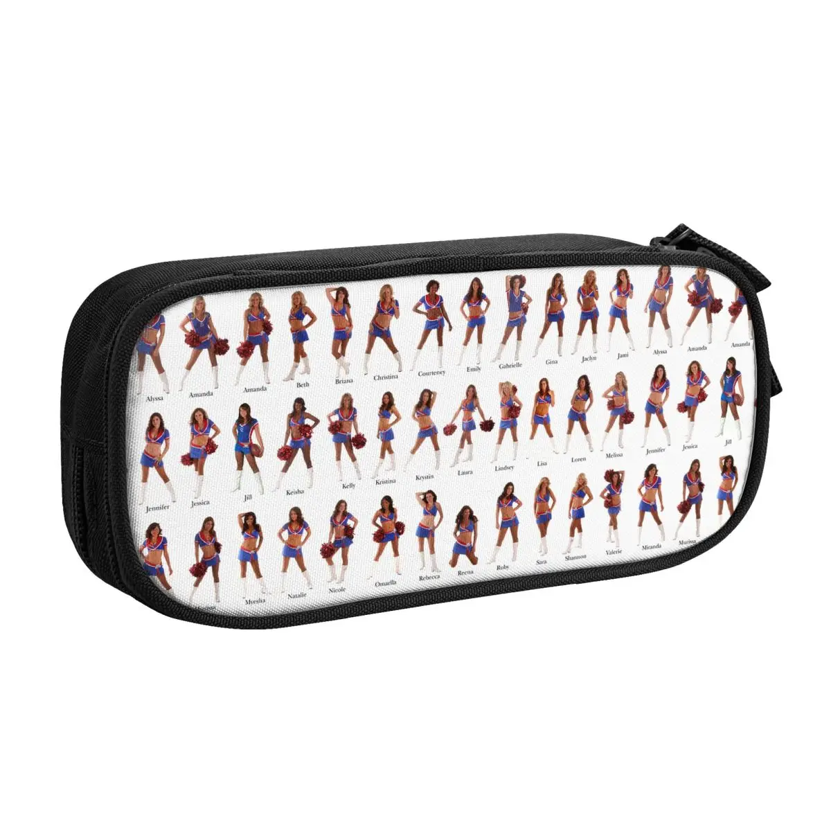 Cute Custom Cheerleading Girl Pencil Case for Girls Boys Large Capacity Pen Box Bag School Accessories