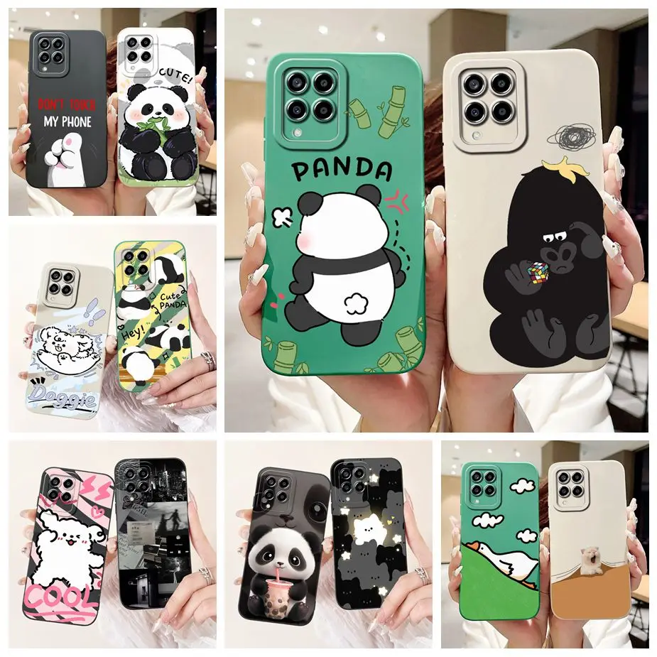 For Samsung Galaxy M33 Case SM-M336B Unique Cartoon Cover Shockproof Phone Case For Samsung M33 M 53 Galaxy M53 M536B Soft Shell