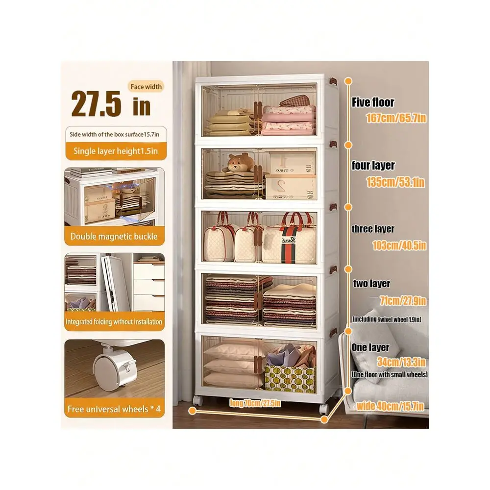 Home Decorations Display Rack Big Capacity Storage Cabinet Plastic Foldable Shoe Shelf Collapsible Clear Shoe Boxes Stackable W