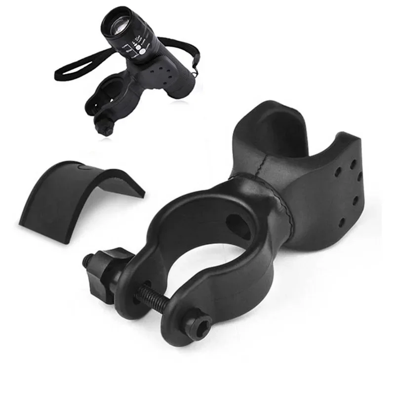 2PCS U-Shaped 360 Degree Light Bracket Handheld Flashlight Clip Flashlight Holder Clamp
