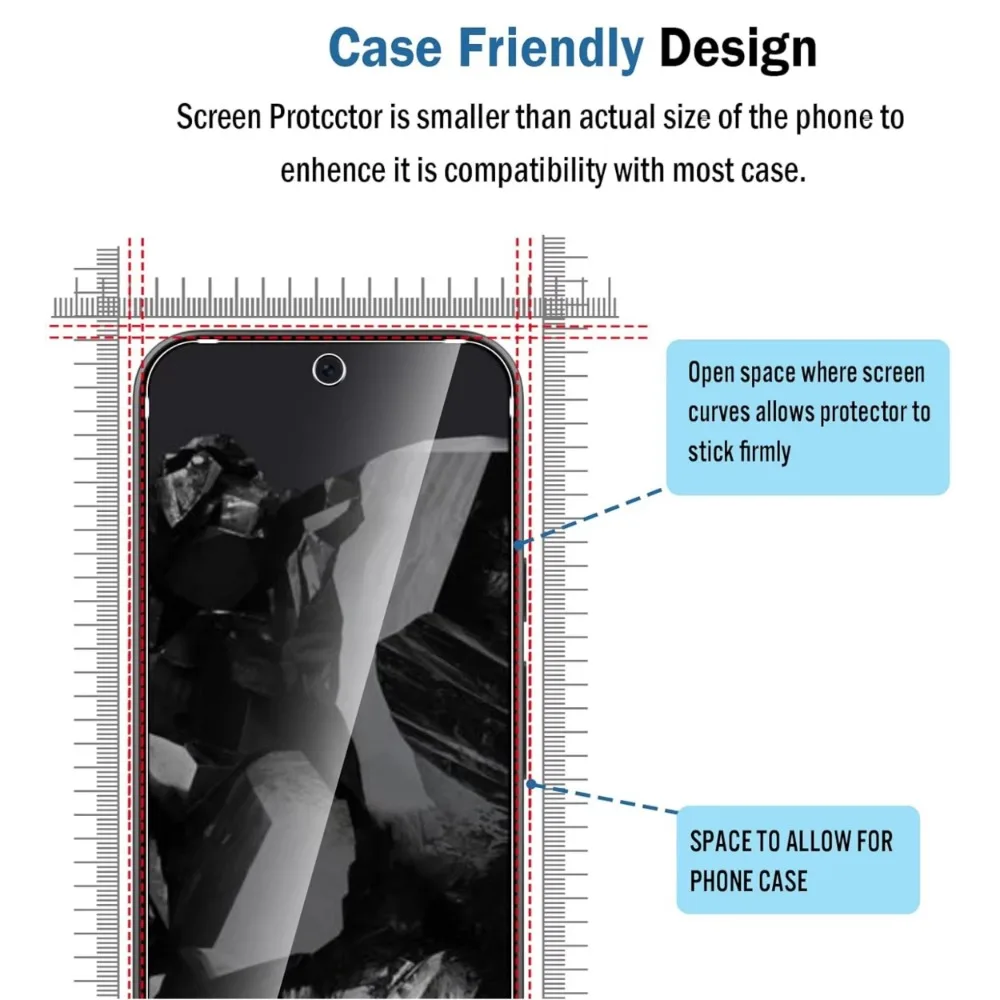 1-4 قطعة من الزجاج المقسى لهاتف آيفون 16 برو ماكس 16 بلس 16Pro 16e واقيات شاشة السينمائي لهاتف آيفون 16 سلسلة أفلام واقية زجاجية #6