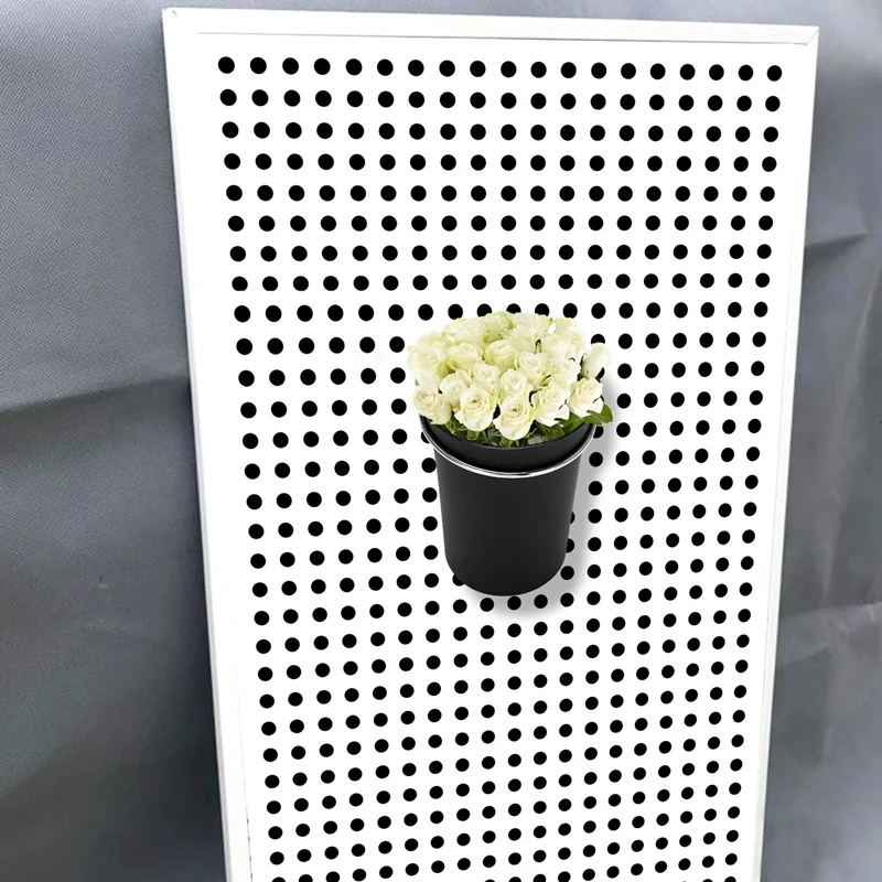 페그보드 컵이 있는 페그보드 후크, 링 스타일 페그보드 통, 페그보드 컵 거치대 액세서리, 7 세트